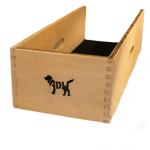 A Position box personalised with the Anglian Dog Works logo the ADW dog