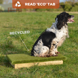 Placeboards are made with recycled artificial grass